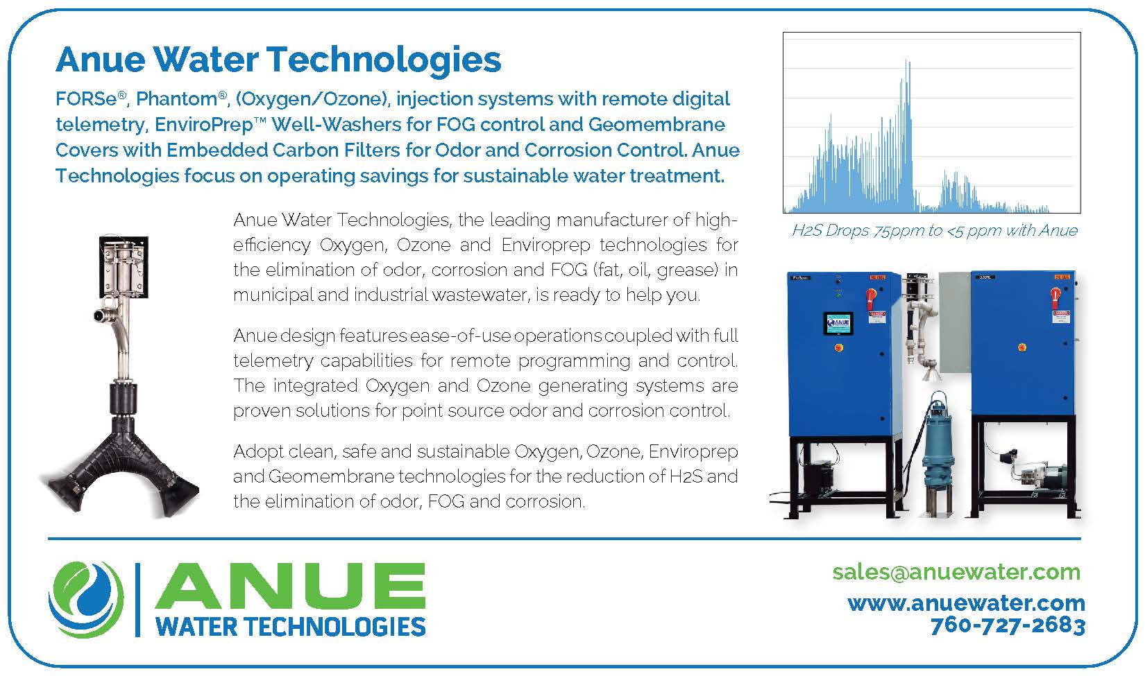 Anue Water Technologies Wastewater Treatment Services Ad 2021