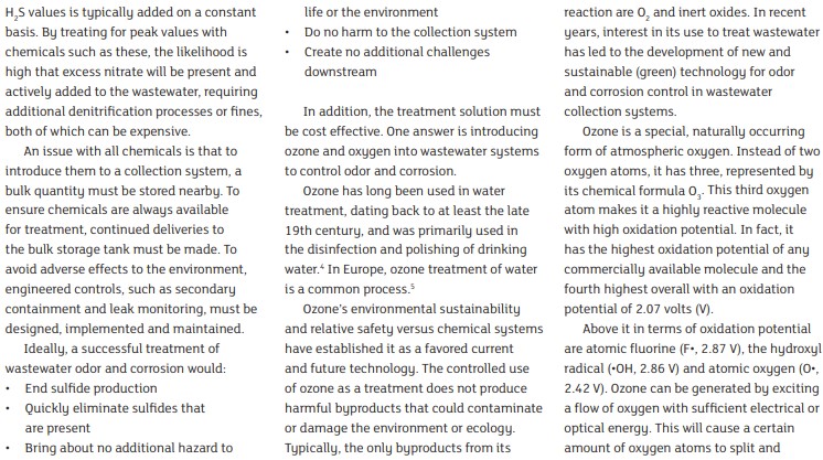 Pumps & Systems Magazine Publishes Anue’s Wastewater Odor & Corrosion Control page 3